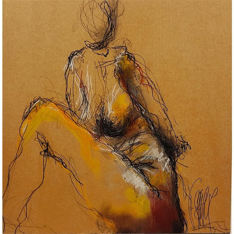 Painting Nina by Sahuc François | Painting Figurative Acrylic Nude