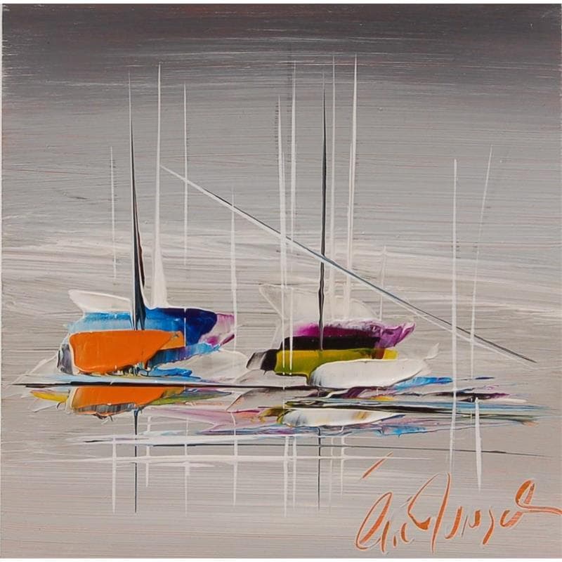 Painting LE VOYAGE FANTASTIQUE by Munsch Eric | Painting Figurative Marine Acrylic