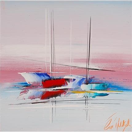 Gemälde Un voyage libre von Munsch Eric | Gemälde Figurativ Öl Marine