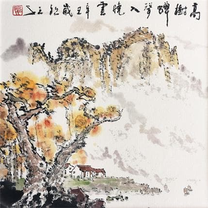 Gemälde Warm feeling von Sanqian | Gemälde Figurativ Landschaften, Pop-Ikonen
