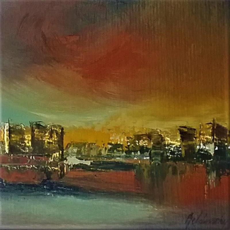 Painting Stormy city by Belanszky Demko Beata | Painting