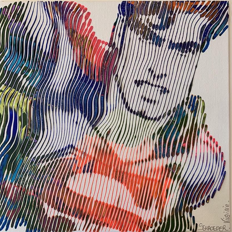 Painting Superman by Schroeder Virginie | Painting Pop-art Acrylic Pop icons, Portrait