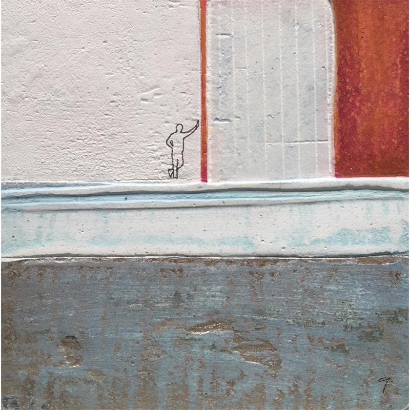 Painting Il mio posto del cuore by Roma Gaia | Painting Raw art Mixed Minimalist