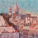 Peinture Sacré coeur par Heaton Rudyard | Tableau Figuratif Huile Vues urbaines
