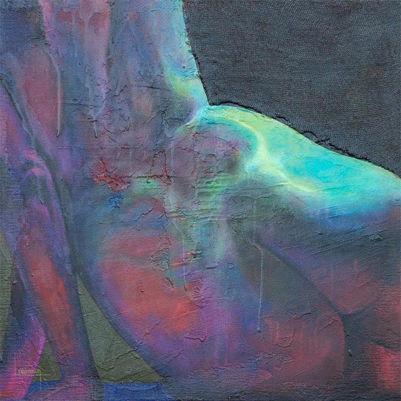 Painting NFb by Loussouarn Michèle | Painting Figurative Acrylic, Watercolor Nude