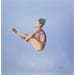 Painting sauter athlete by Castignani Sergi | Painting Figurative Life style Oil Acrylic