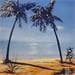 Painting Soleil tropical by Guillet Jerome | Painting Figurative Oil Landscapes